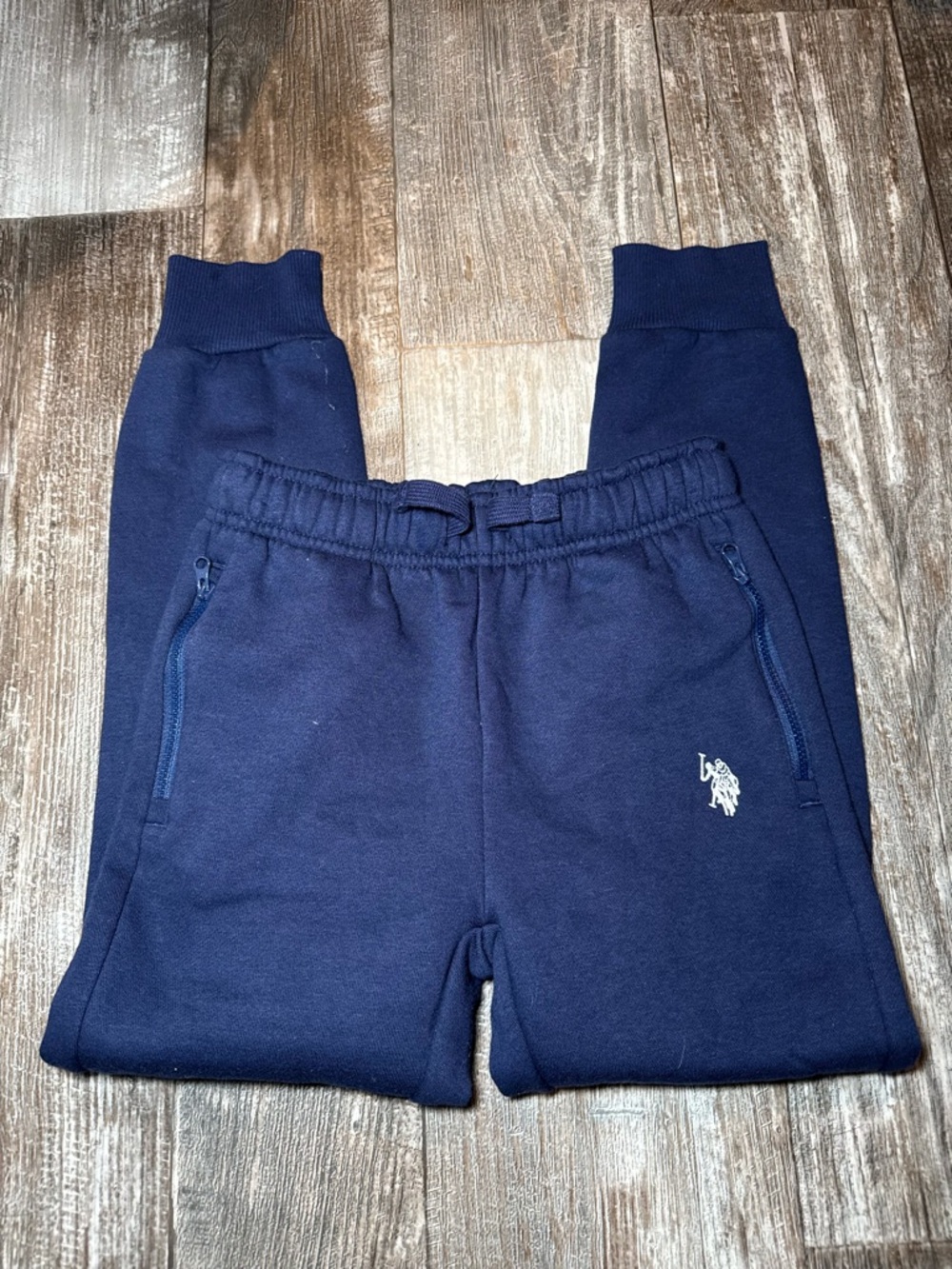 U.S. Polo Assn. Kids Navy Blue Fleece Joggers